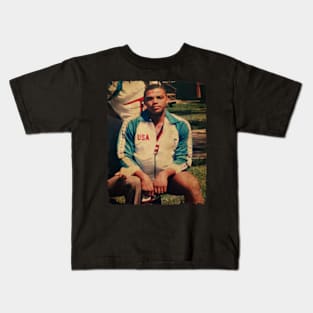 Young Charles Barkley Vintage Kids T-Shirt